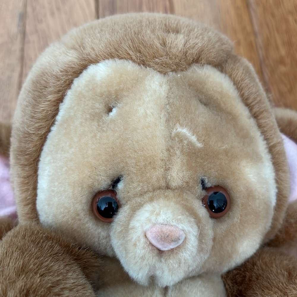 Vintage Light Brown Monkey Plush Toy
